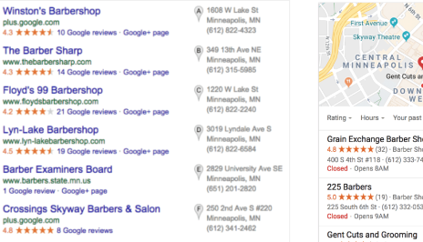 Google My Business ranking
